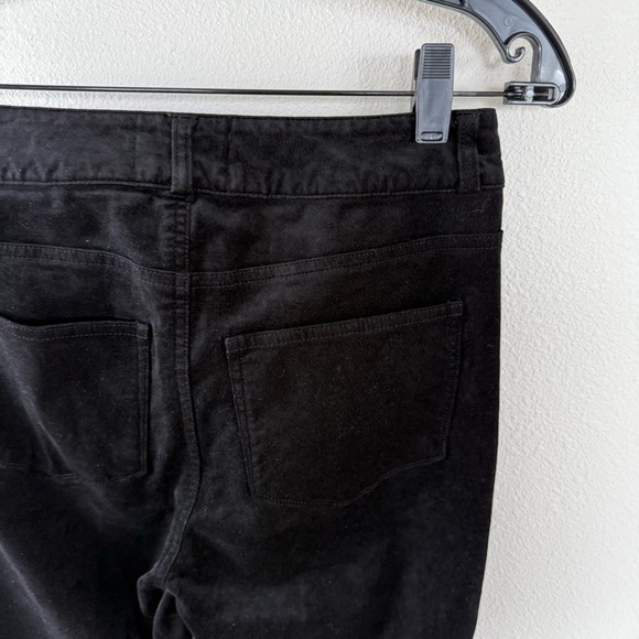 NWOT PAIGE Cindy Straight Leg Pants Twisted Seam Black Velvet Casual Women’s 25 - Picture 12 of 14